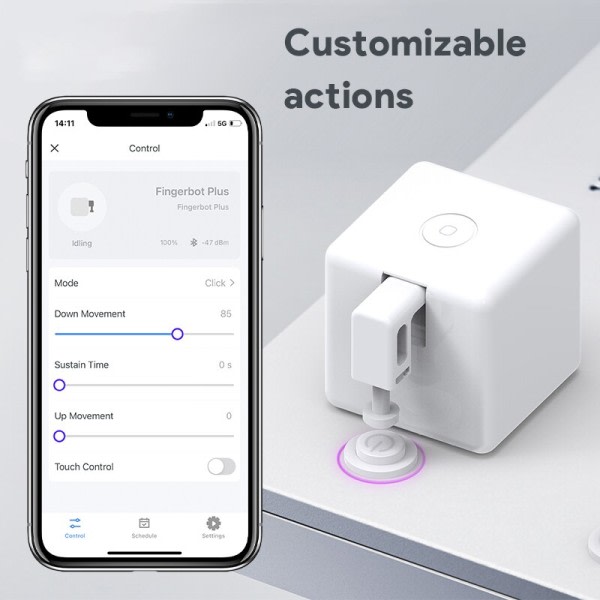 Bluetooth Fingerbot Plus Robot Knapp Pusher Switch Bot Smart Home