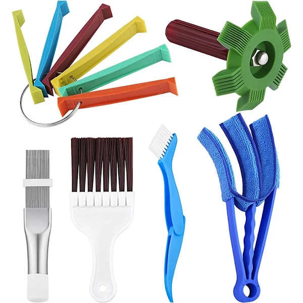 Ilmastointi Fin Cleaning Tool Home Cleaning Tool Cil Comb A/c Hvac Lauhdutin Jäähdytin Universaali Taittuva harja puhdistus työkalu