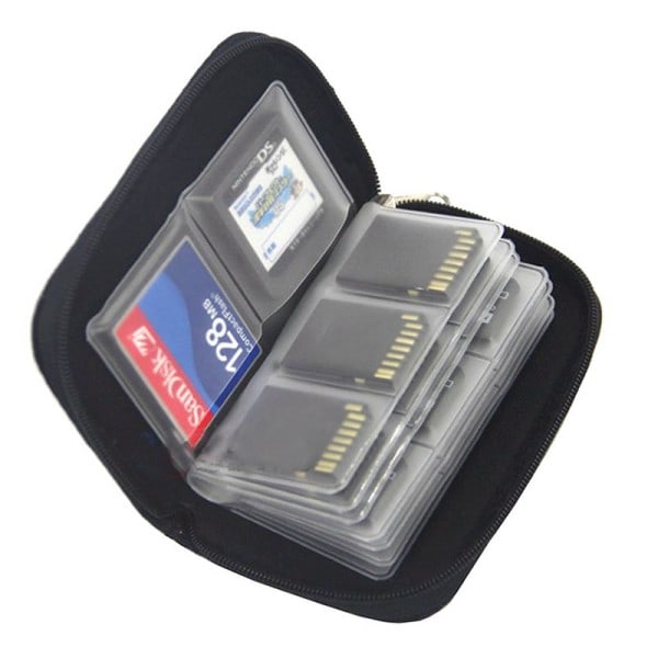 Muisti kortti tallennustila laukku kanto kotelo pidike lompakko 22 paikkaa CF/SD/Micro SD/SDHC/MS/DS peli lisälaitteet