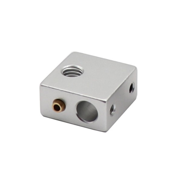 Aluminium värmare block för utskrift huvud hot end uppvärmning block 20*20*10 20x20x10 mm för 3D skrivare