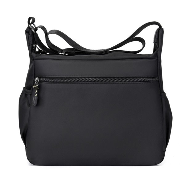 Menn Single Skulder vesker Casual Crossbody Vaske Vanntett Mannen Business Utendørs Reise Ensfarget Glidelås Messenger vesker