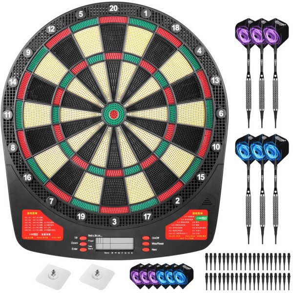 Elektronisk Dart tavla set med LED,32Games och Multi player play