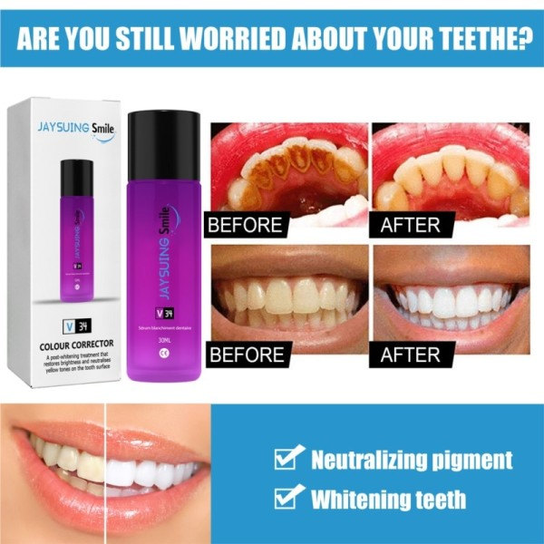 Tänder blekning serum tand essens pulver blekning tandkräm ta bort tänder rök fläckar plack oral hygien verktyg