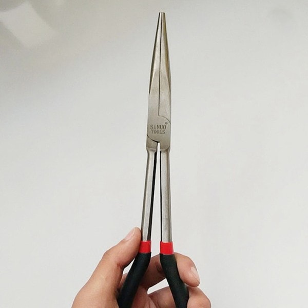 Multifunktionel 1 stk Fiskeri Tang Kurve Lang Lang håndtag Carbon Stål Gripper
