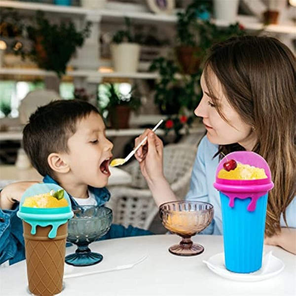 Kapacitet Slushy Cup Sommer Squeeze Hjemmelavet Juice Vand Flaske Quick-Frozen Smoothie Sand Cup