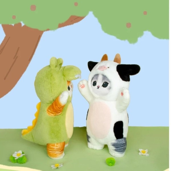 Mofusands kissa pehmo lelu sarjakuva eläin karhu lehmä dinosaurus pehmeä täytetty nukke tyyny tyyny
