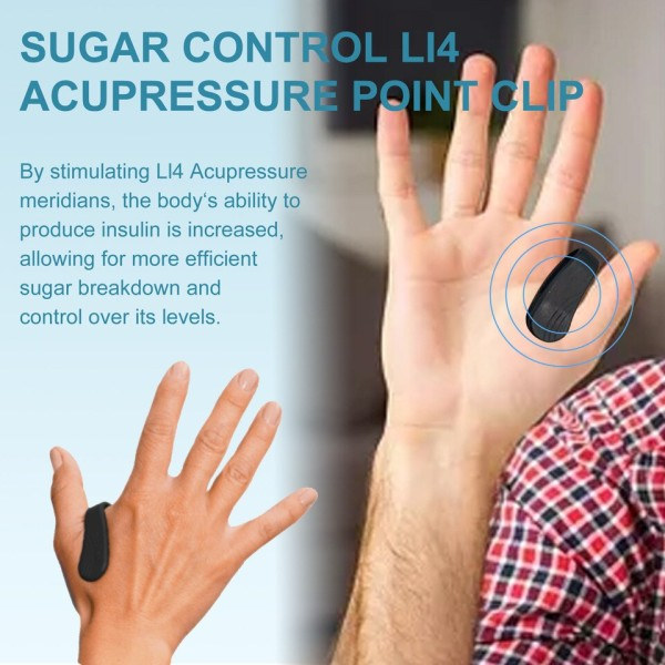 Socker kontroll akupressur punkt klämma för diabetiker behandling blod glukos lindring