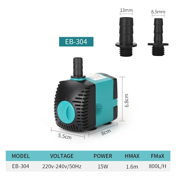 25W  Ultra-tyst dränkbar vatten fontän pump filter fisk damm akvarium vatten pump