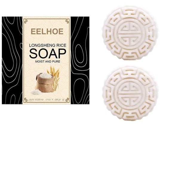 2 kpl riisi vesi shampoo saippua kiinteä hius kasvu shampoo patukka hius regrow shampoot