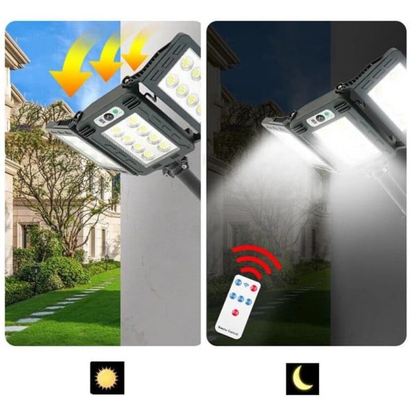 Tehokkaat aurinkoenergia valot ulkokäyttöön valaistukseen puutarhaan auringonvalo sisustus seinä lamppu