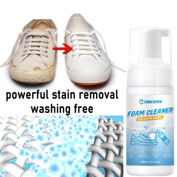 Skum Cleaner För Vita Skor Vita Rengöring Fläckar Smuts Ta bort Gul Spray Foam Cleaner