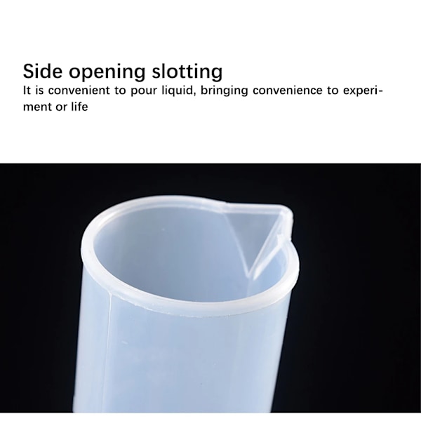 4 stycken Mätningskoppar Tillräckligt Laboratoriemätare Professionella Verktyg Trial Tub Transparent Stabil Cylinder för Mätning Användning