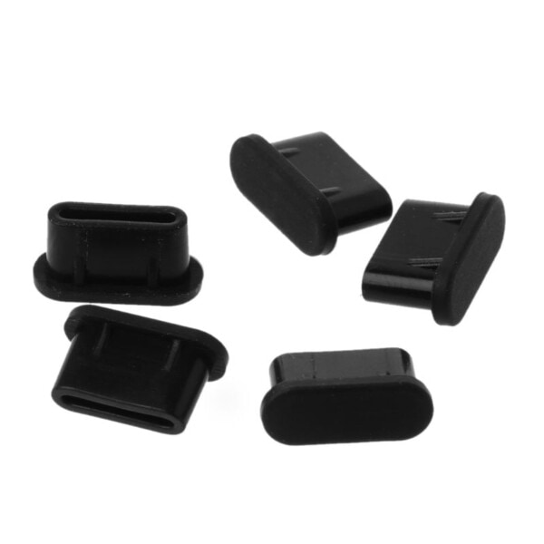 5 Pcs/Set Type-C Støv Plug USB Lade Port Protector Silicon Deksel