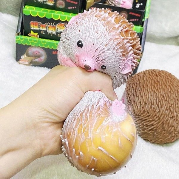 Tecknad Hedgehog Dekompression Leksaker Anti Stress Fidget Toy Squeeze Leksaker