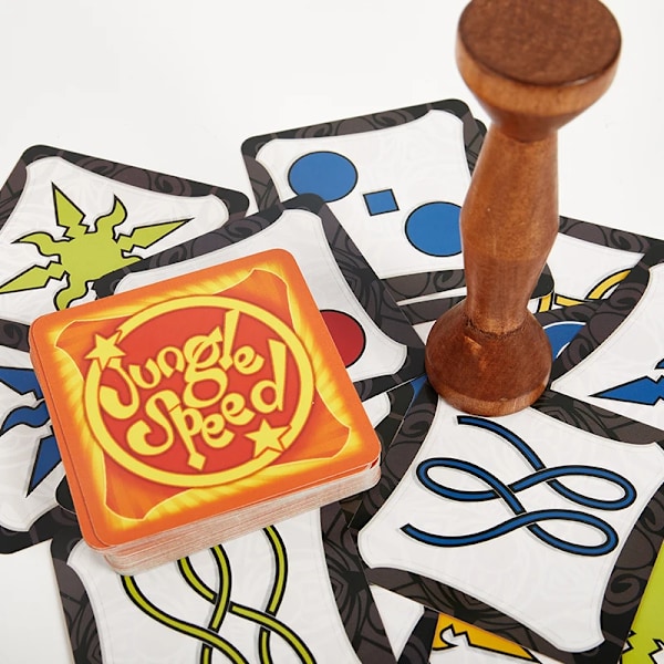 Jungle Bräde Spel Brun Wood Token Run Fast Pair Forest Speed Fest Cards Spel