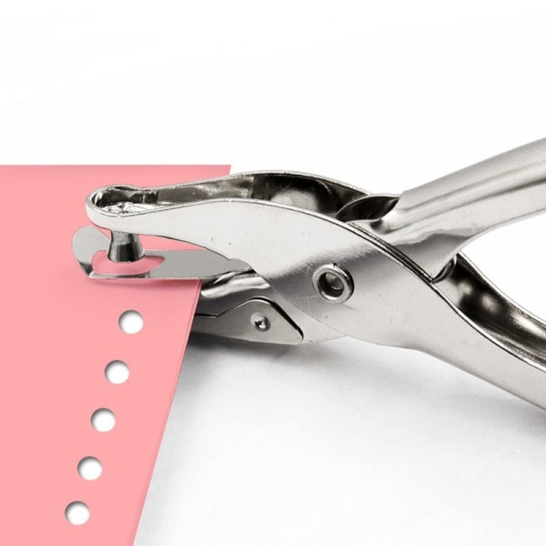 Enkel Hål Puncher Metal 6mm Por Diameter Punch Tång Hand Papper Scrapbooking Stansar