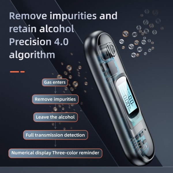 Bærbar Berøringsfri  Alkohol Tester Breathalyzer