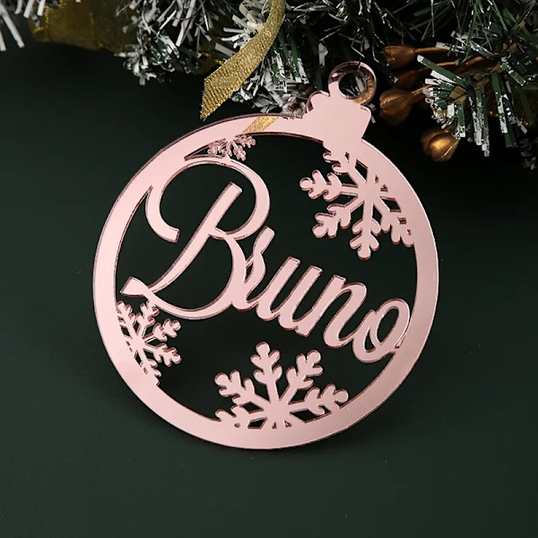 Custom Jule Tree Baubles Jule Tree Decor Personalized Ornament