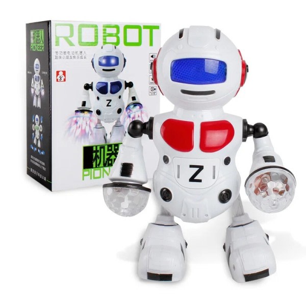 Älykäs sähkö tanssi rumpu robotti lapset's vilkkuva LEd valo musiikki lelu