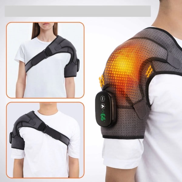 Opvarmning Massage Enhed Infrarød Terapi Vibration Elektrisk Skulder Massager