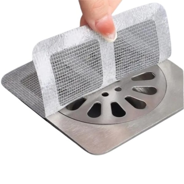 20 deler bad vask avløp filter - PVC vevd drenering nett nett hår fanger