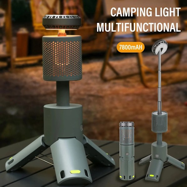 LED Utomhus Camping Lantern UBS Uppladdningsbar Justerbar Färg Temperatur Utomhus Portabel Lantern