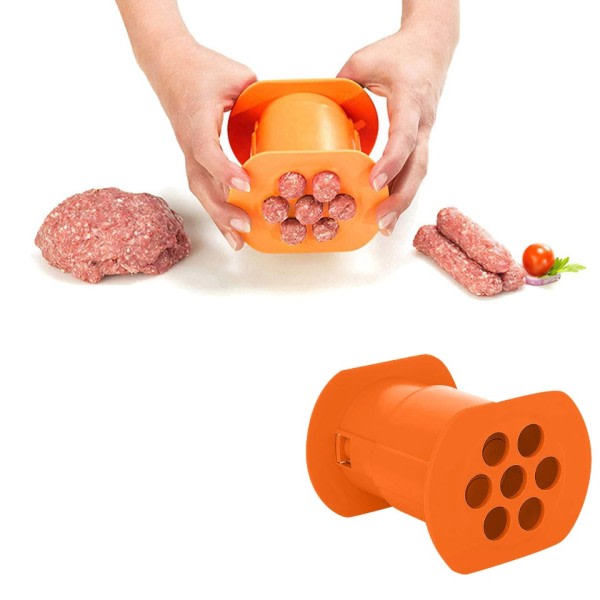 Et tryk Cevapcici Maker Køkken Hot Dog Burger Kød Pølse Håndlavet Gadget Værktøj