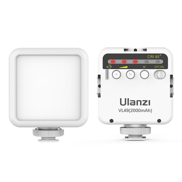 Mini LED Video Kontor Ljus 2000mAh 5500K Zoom Lighting Photographic Lighting U Light Vlog Fill Light
