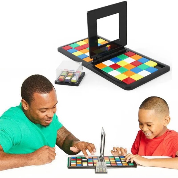 Barn Farge Slag Square Race Spill Foreldre-Barn Square Desktop Puslespill Læring Pedagogiske Leker