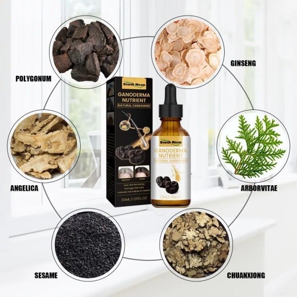 1 stk Grå Hvit Hår Behandling Serum Væske Hvit Til Sort Naturlig Farge Reparasjon Nurish Produkt Anti tap Hår pleie