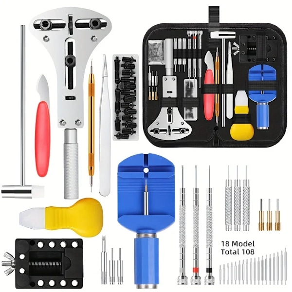 147 stykker Urmager Ur Reparation Reparation Værktøj Kit