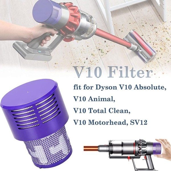 1 osa pestävä vaihto V10 HEPA suodattimet Dyson V10:lle