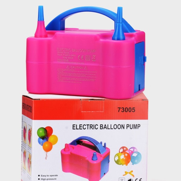 220V Super Kraftfull Elektrisk Uppblåsbar Ballong Pump Dubbel Hål Snabb Uppblåsbar Ball Dubbel Luft Pump Bröllop Födelsedag förnödenheter
