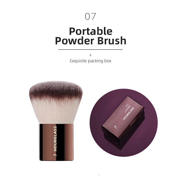 Timglas Smink Borstar Powder Foundation Concealer rouge