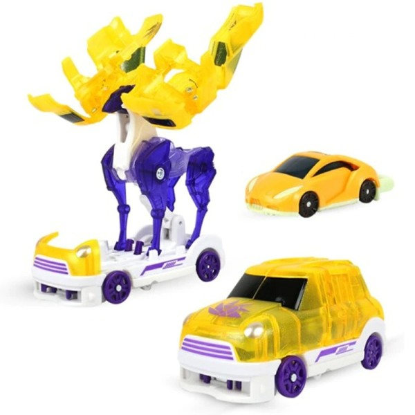 Vold Transformation Action Figur Robot Burst Deformation Bil Beast 360° Flip Capture Chip Dreng Børn Legetøj
