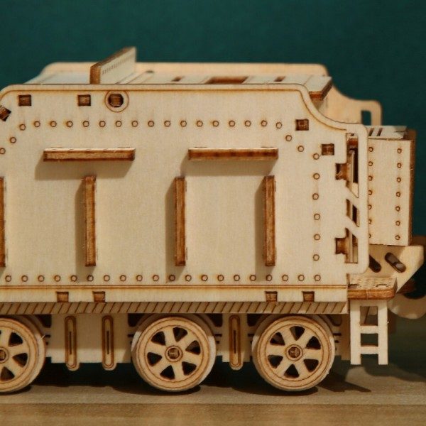 3d træ damp tog model legetøj børn byggeklods puslespil lind montage simulering køretøj tog