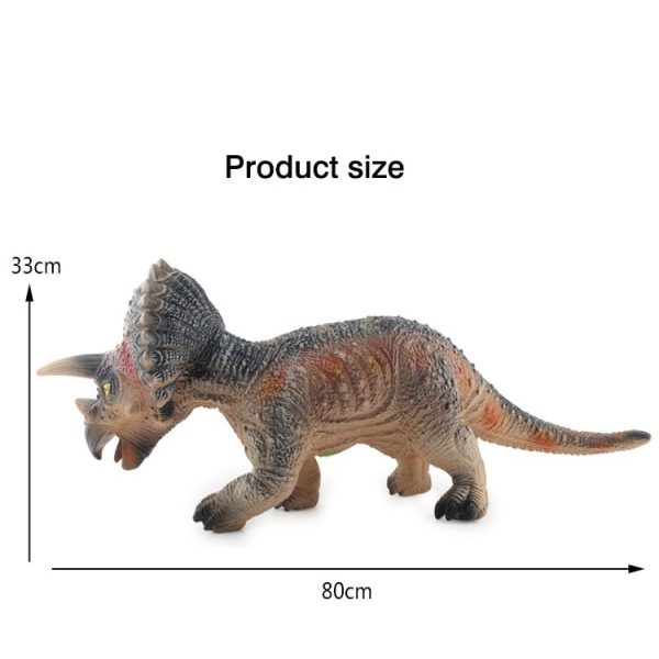 Stor Jura Simulering Myk Gummi Lydende Dinosaur Variant Magic Dragon Treangle Dragon