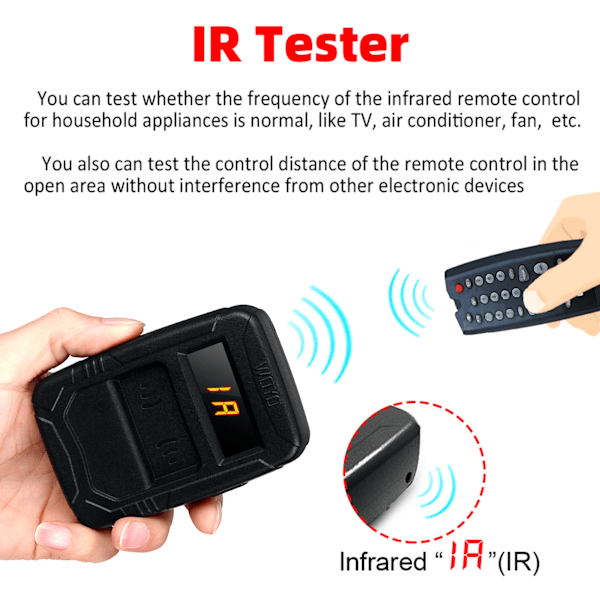 Fjärrkontroll Tester Alla Bil nyckel Frekvens Tester IR RF Fjärr Detektor Inspektion Verktyg