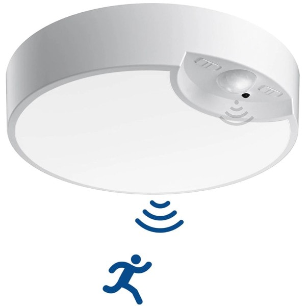 Rörelse Sensor LED Tak Ljus Batteri Drift Trådlös Fjärrkontroll Natt Ljus
