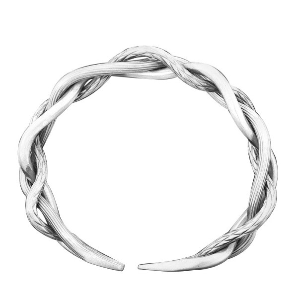 Farge Retro Tre-trådet Twist Armbånd Lys Luksus All-match Elegant Par Smykker Justerbar Åpning