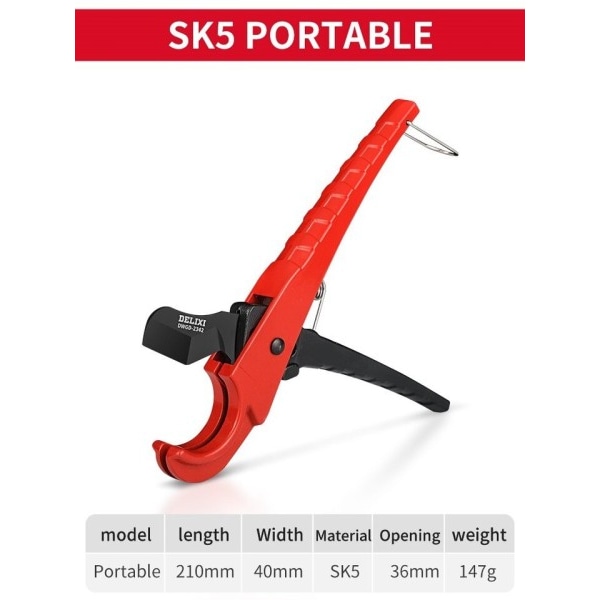 Rör Skär Rör Sax SK5 Material Med Behandling Spärr PVC/PU/PP/PE Slang Rör Skär Sax Hand Verktyg