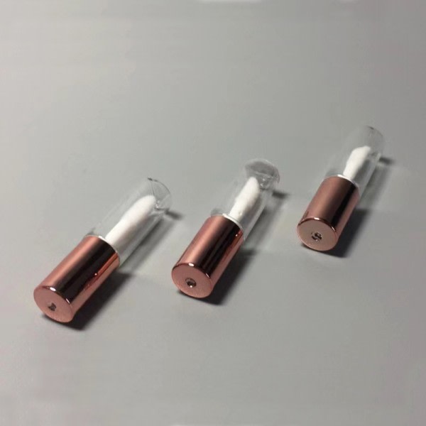 50 Styks 1,2ML Rose Guld Empty Lip Gloss Tube Plastic Refillable flasker Liquid Lipstick Container