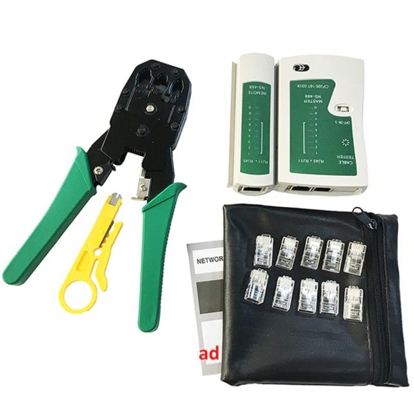 Nätverk kabel klämma tång avisolering  Crimping tång Professionell Nätverk Kabel Tester