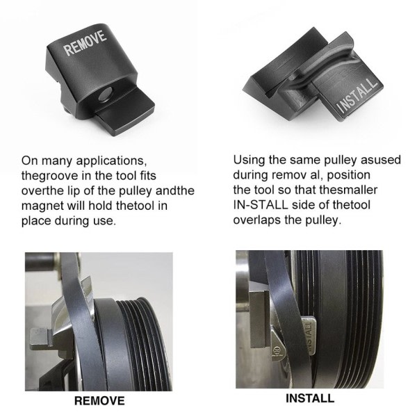 Stretch Bält Service Set Demonterare Installatör Praktisk Kompakt I ett stycke Design Fordon Reparation Extra Verktyg