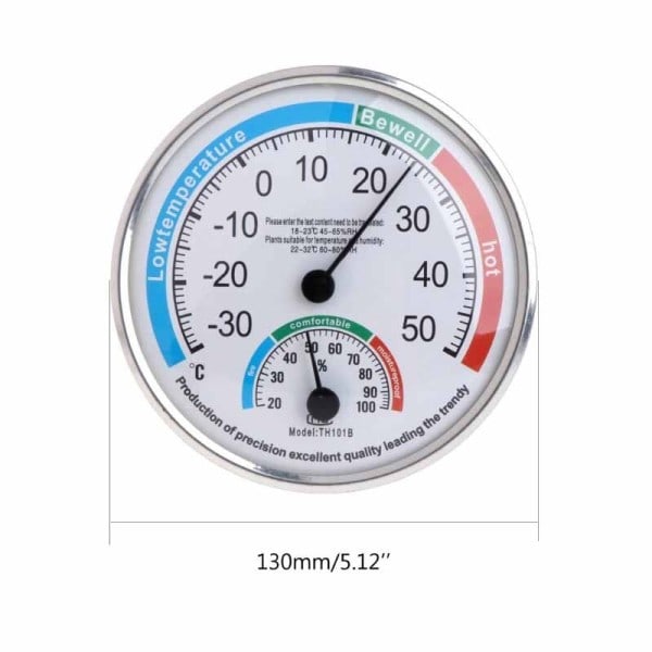 Hushåll Analog Termometer Temperatur Fuktighet Monitor Mätare