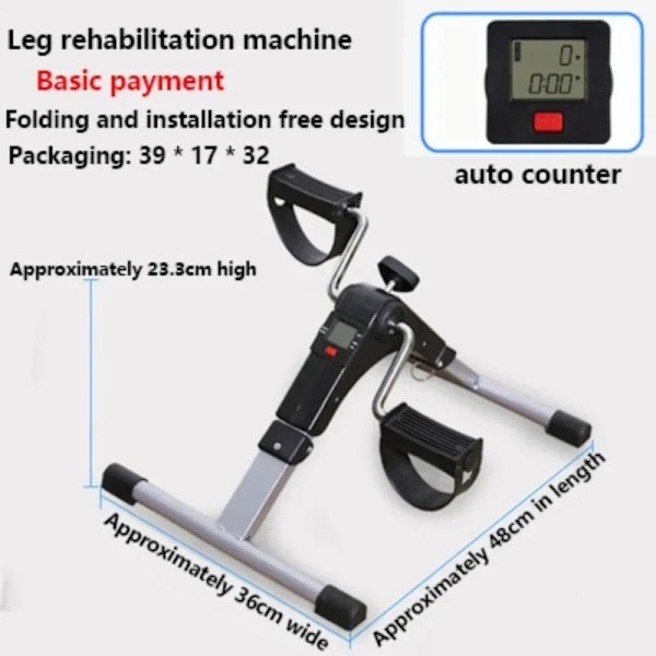 Mini Fitness Cykel Ben Omfattande Tränare Rehabilitering Enhet