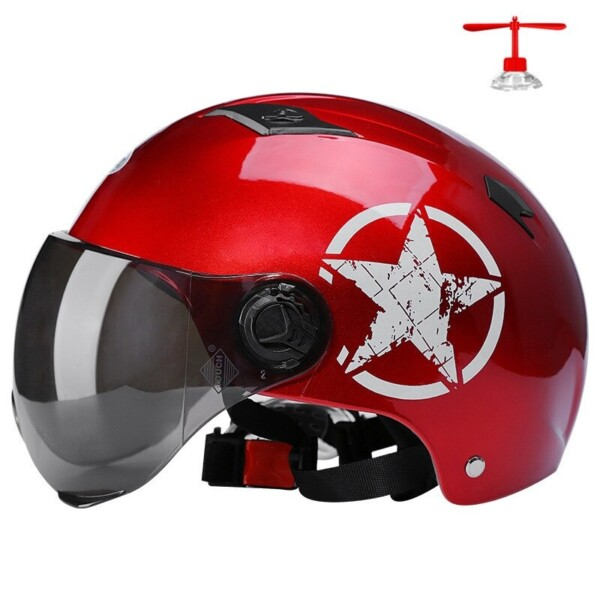 Voksen Elektrisk Motorcykel Hjelme Halv Hjelm Scooter Motor Crash Hjelm