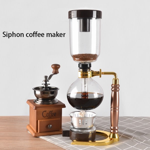 Japansk stil hævert kaffemaskine te hævert kande vakuum kaffemaskine glas type kaffe maskine filter