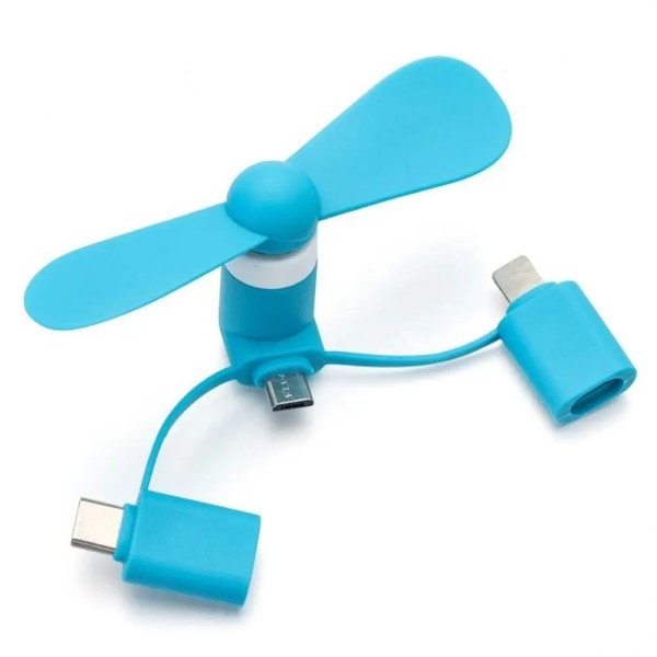IN 1 matka kannettava kännykkä puhelin mini tuuletin jäähdytys jäähdytin Android Type-c Micro USB C
