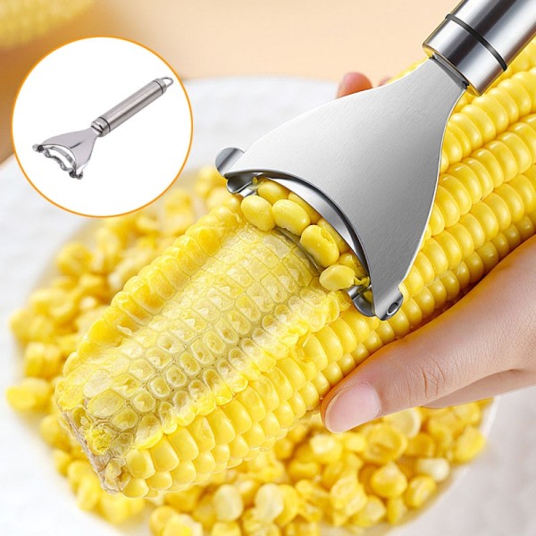 Rustfrit stål Majs skræller Majs Tærske Easy Peel Majs Tærske Majs Knive Peeler Køkken Frugt og grøntsager værktøj